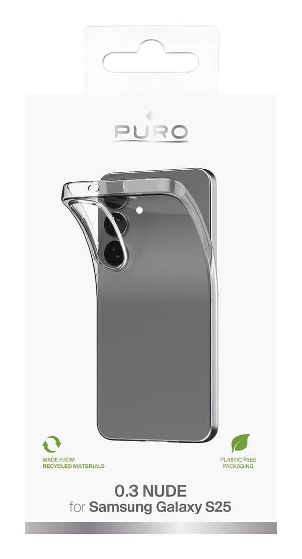 PURO 03 Nude, Etui, Samsung, Galaxy S25, 15,8 cm (6.2"), Gjennomsiktig