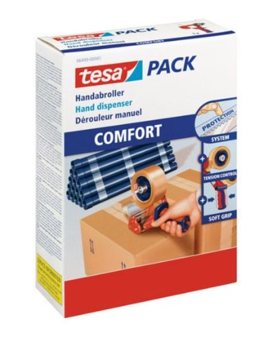 Tesa 6400 - Dispenser - pistolhåndtak - rød, blå