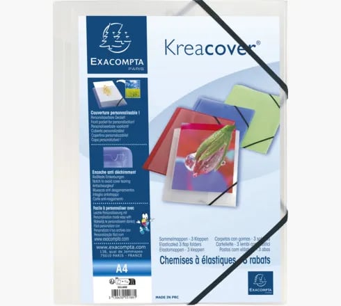 Præsentationsmappe Exacompta Kreacover A4 transparent