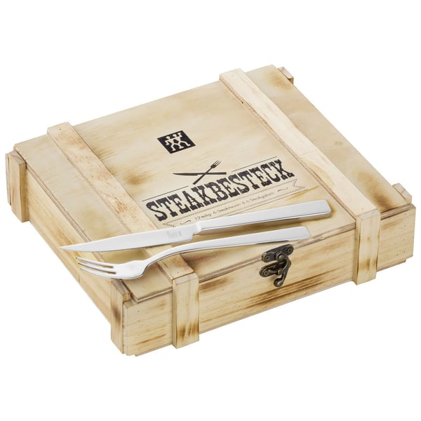 Zwilling 12-osainen pihviaterinsetti puulaatikossa