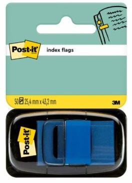 Post-it-indeksiliuskat 680-2 sinistä 25,4x43,2 mm 50 kpl/pakkaus
