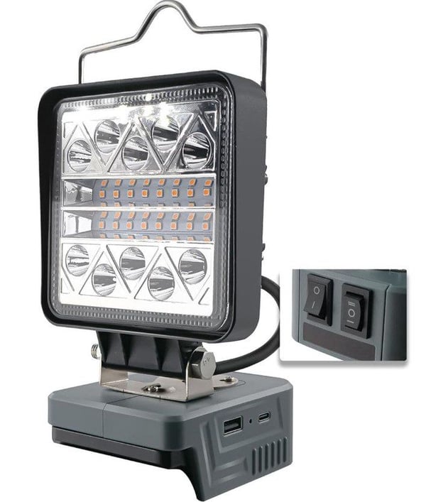 LED-työvalo 800–1800 lumenia Boschin vihreän sarjan akuille