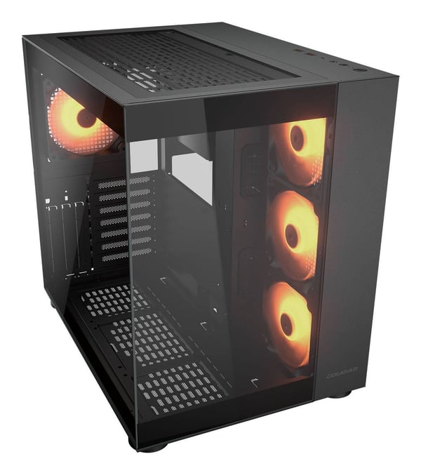COUGAR CGR-5KA1B-RGB, Midi Tower, PC, Svart, ATX, micro ATX, Mini-ITX, Spela, Multi