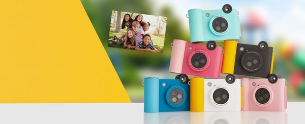 Kodak Smile+ pikakamera 5 MP 2-in-1 Bluetooth-tulostuksella, musta