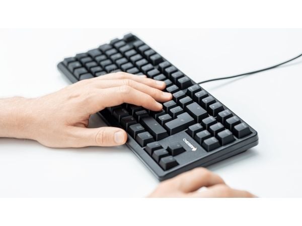 CHERRY G80-3000N RGB TKL - Taulukkokirja - bagbelyst - USB - US International - tastkontakt: CHERRY MX Silent Red - lajittelu