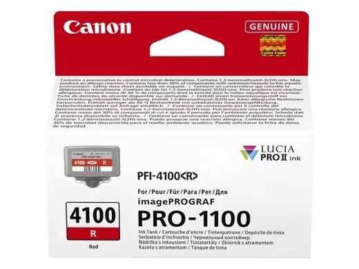Canon PFI-4100 R - 80 ml - rød - original - hengeboks - blekkbeholder - for imagePROGRAF PRO-1100