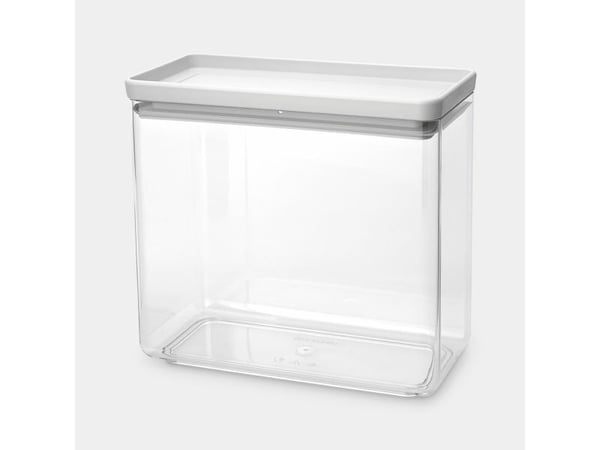 Brabantia Tasty+, Kanisteri, Suorakulmainen, 3,5 L, Vaaleanharmaa, Läpinäkyvä, Muovi, 220 mm