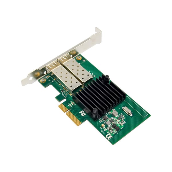 MicroConnect - Nettverksadapter - PCIe 2.1 lav profil - Gigabit SFP+ x 2