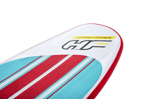 Bestway surfboard Hydro-Force Compact, Flad, W-Konkav, Blå, Polyvinylchlorid (PVC), Tritech, 90 kg