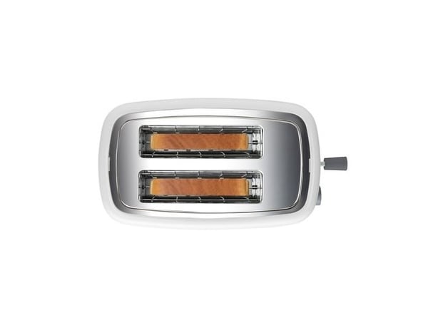 Black+Decker BXTO820E - Brödrost 820W. 2 breda rostningsfack, vit
