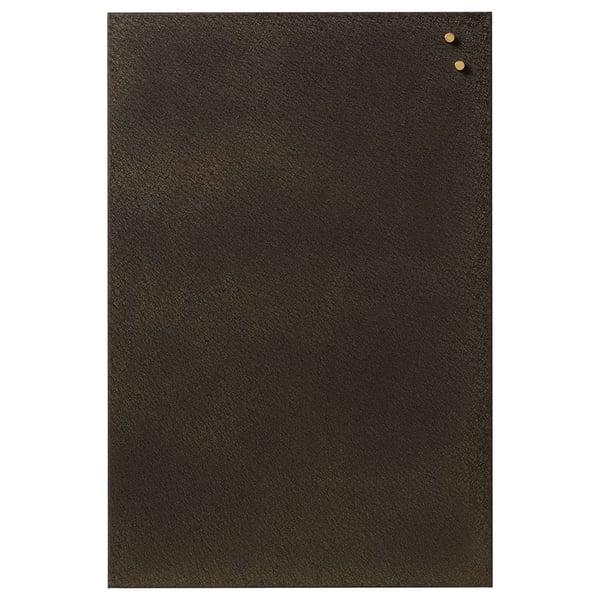 Magnetisk NAGA metaltavle 40x60 cm (dybde 1,5 cm) jernfarvet metal