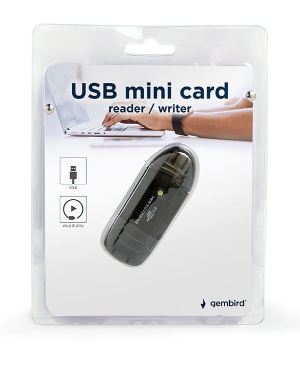 Gembird FD2-SD-1 - Kortläsare (MMC, SD, RS-MMC) - USB 2.0