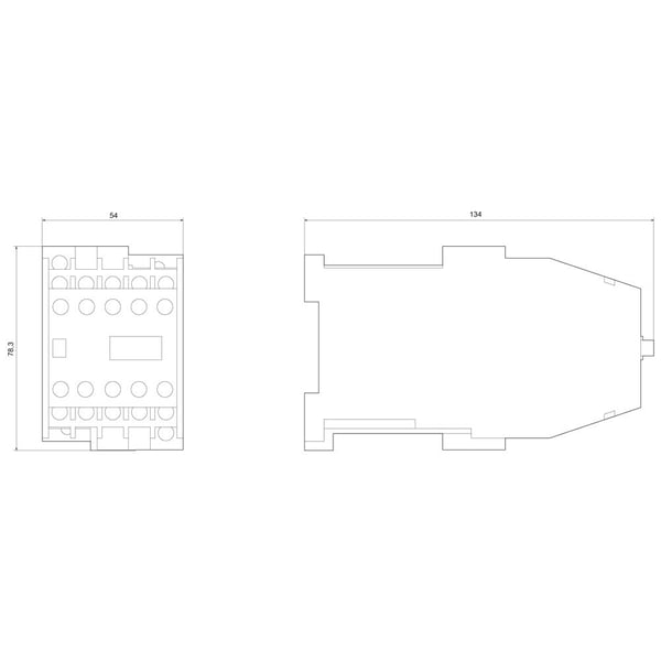 Siemens 3TH4364-0BM4 apukytkin, 1 kpl, 58 mm, 82 mm, 153 mm, 707 g