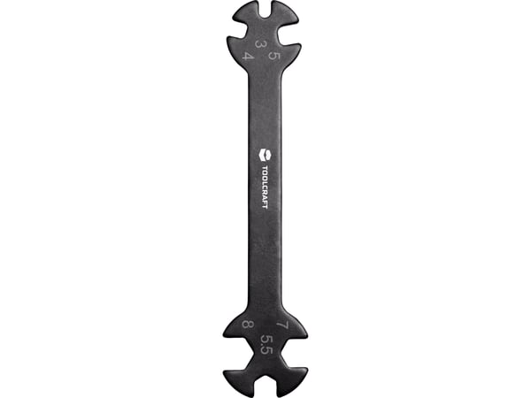 TOOLCRAFT TO-5693100 17 g ringnøkkel nøkkelbredde (metrisk) kun til del 3 - 8 mm
