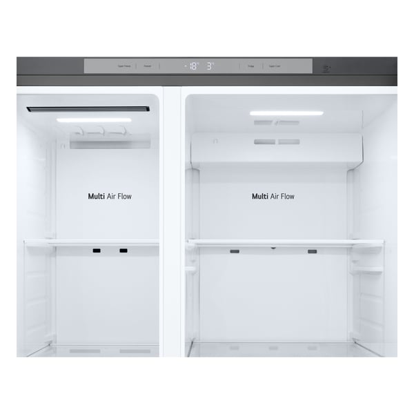 LG GSBC40PYPE side-by-side-jääkaappi 664 l, energialuokka E, Prime Silver