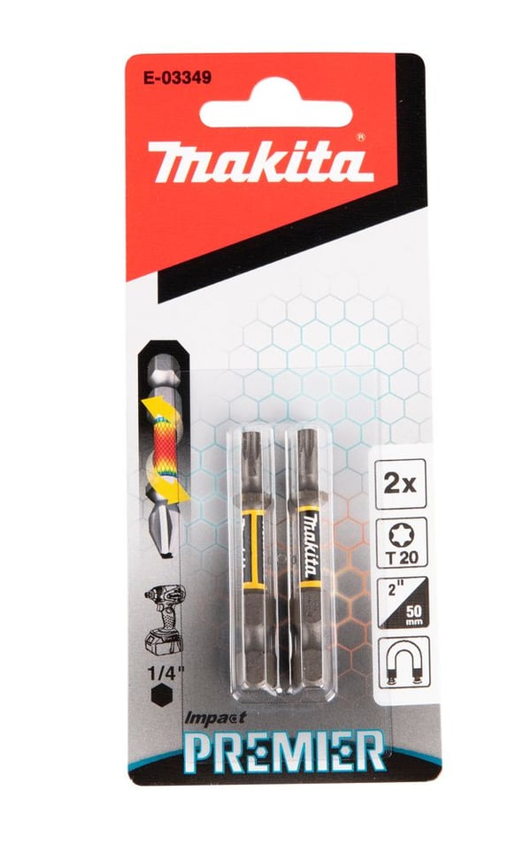 Makita Impact Premier - Spiss for skrutrekker - 2 deler - torx - T20 - heksagonal - lengde: 50 mm