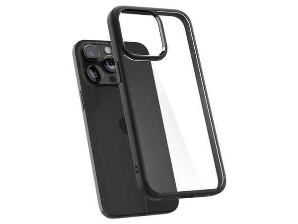 Spigen ACS06570, Suojus, Apple, iPhone 15 Pro Max, 17 cm (6.7"), Musta, Läpinäkyvä