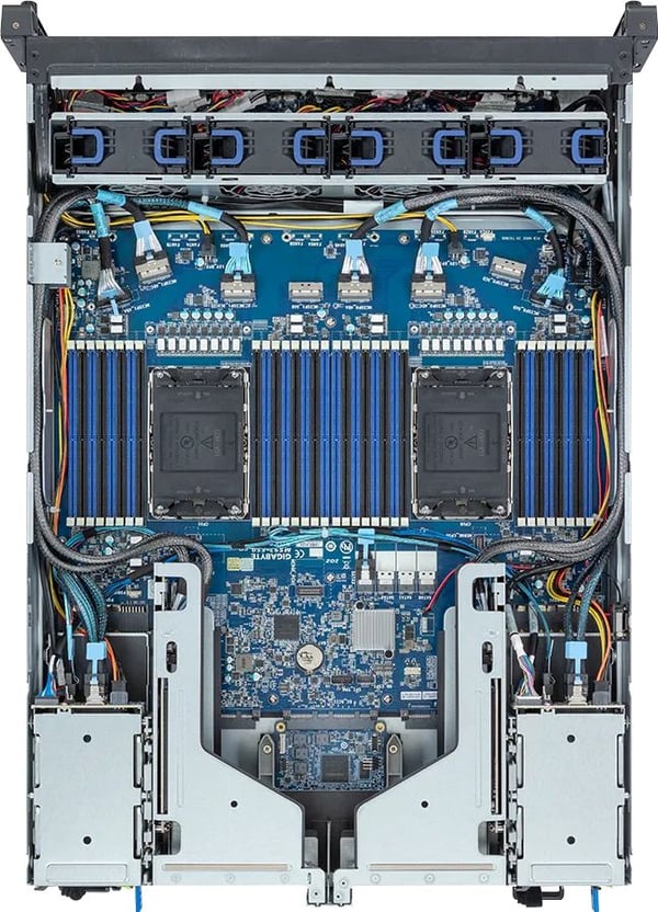 GIGABYTE E283-S90-AAV1, Intel C741, LGA 4677 (Socket E), Intel® Xeon®, DDR5-SDRAM, Åtta kanaler, 2.5"