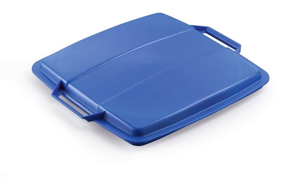 Lock till papperskorg Durabin® 90L fyrkantigt, blått
