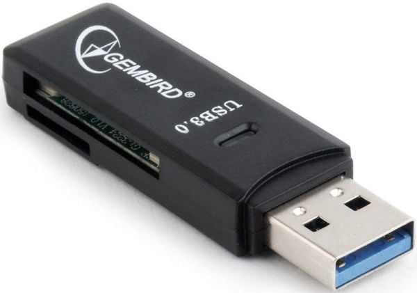 Gembird UHB-CR3-01 - Kortleser (microSD, SD, microSDHC, microSDXC, MMC, RS-MMC, SDHC, SDXC, TransFlash) - USB 3.0