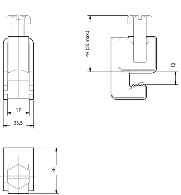 Siemens 8US19212BC00 Tilslutningsklemme 440 A