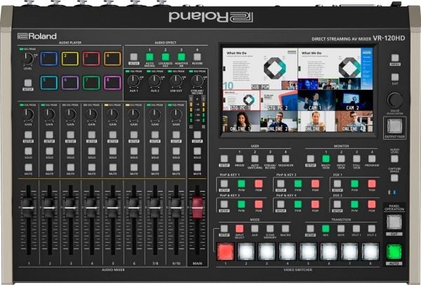 Roland VR-120HD, 42 kanaler, Bluetooth, 69 W, Svart