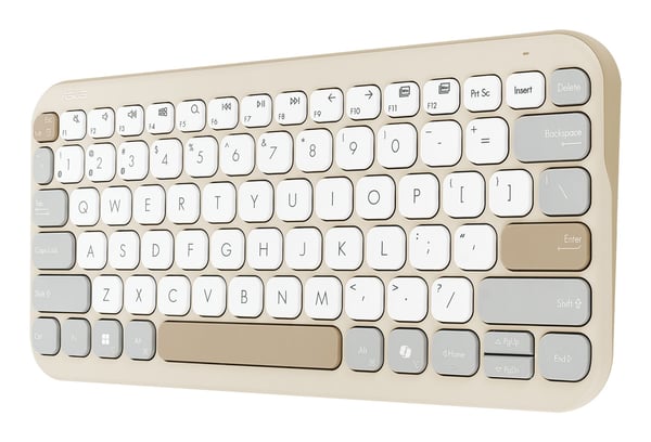ASUS Marshmallow KW100 tastatur 75 %, trådløst Bluetooth 5.0 LE, havremelk