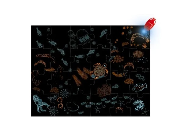 JANOD Ocean Magic Puzzle, Pahvi, Ranska, 650 mm, 2 mm, 500 mm, Laatikko