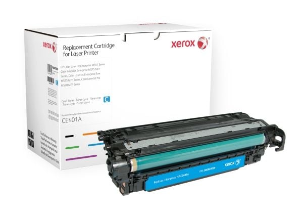 Xerox Värikasetti, syaani. Vastaa tuotetta HP CE401A. Yhteensopiva avec HP Colour LaserJet M551DN, Colour LaserJet M551-tulostimen kanssa, 6800 siv...