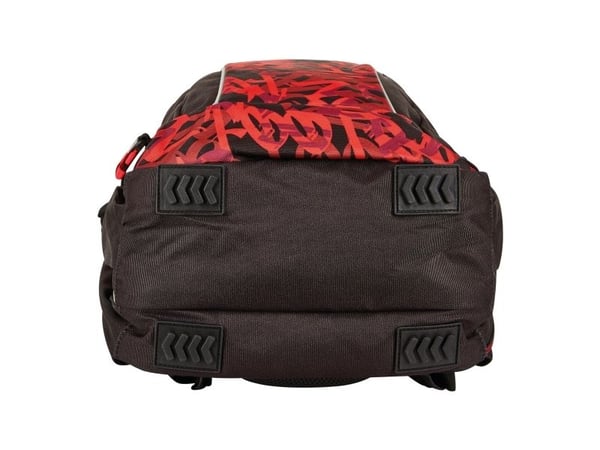 Herlitz Ultimate Graffiti ryggsekk 50043040 polyester, svart/rød