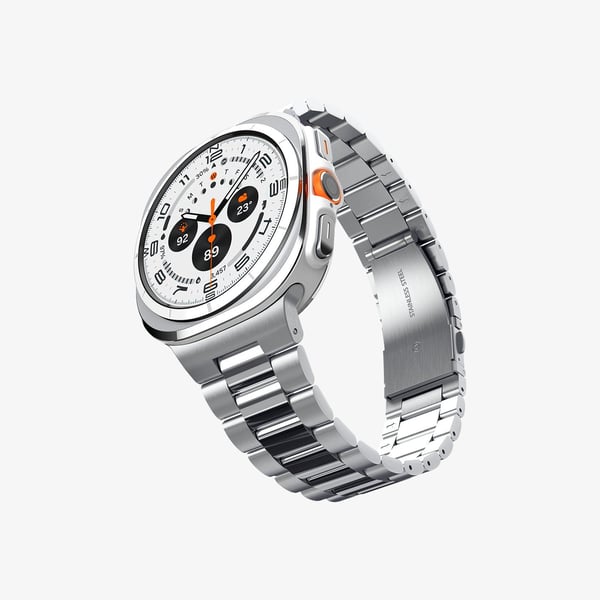 Spigen Modern Fit 316L, Band, Smartklokke, Sølv, Samsung, Galaxy Watch Ultra (47mm), Rustfritt stål