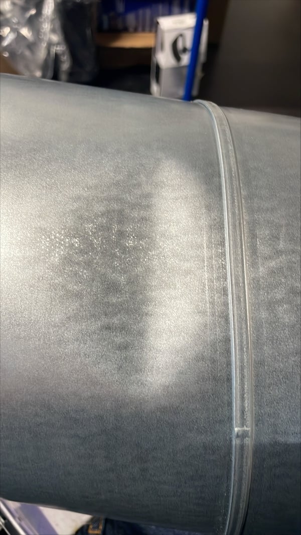 [OUTLET] - LINDAB Lyddæmper SLU 125 med 50 mm isolering. Længde 665 mm, ydre diameter 224 mm.