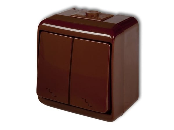 Karlik 4WHE-7, Trykknapkontakt, IP54, 250 V, 10 A