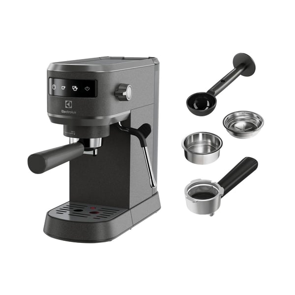 Electrolux E6EC1-6BST, Espressomaskin, 1 l, Kaffekuddar, Malat kaffe, 1450 W, Svart