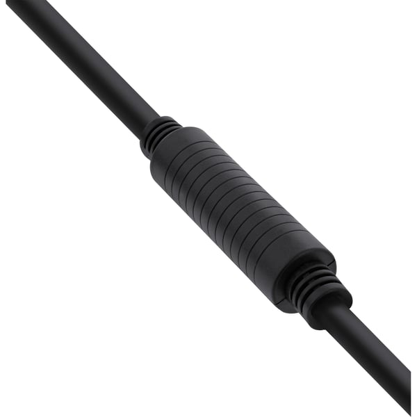 INLINE høyhastighets - HDMI-kabel med Ethernet - HDMI hann til HDMI hann - 10 m - trippel isolasjon - svart - støpt, 4K-støtte, aktiv
