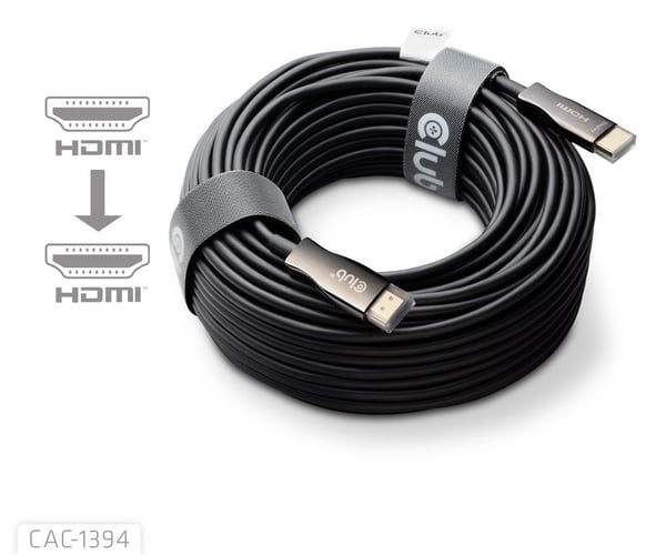 Club 3D CAC-1394 HDMI-kabel Type A til Type A 100 m HDMI 2.1, svart