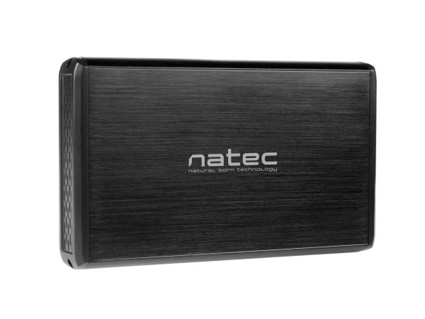 NATEC NKZ-0448, HDD-kotelo, 3.5", SATA, 5 Gbit/s, USB-liitettävyys, Musta