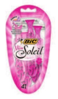 BIC Miss Soleil, vaaleanpunainen, 4 kpl