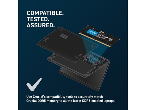 Crucial CT32G56C46S5 SO-DIMM-muisti 32 GB DDR5 5600 MHz CL46