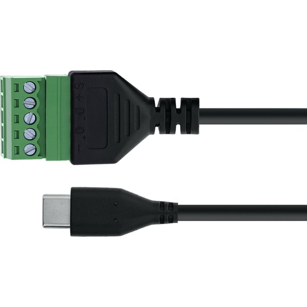 InLine 92504E, Svart, Grön, Hane/Hona, Rak, 26/16, 300 V, 10 mO