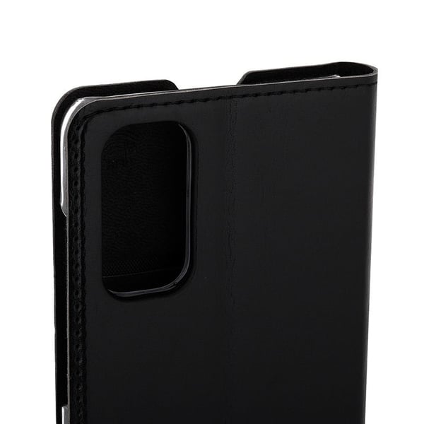 Wave BookCase -suojakotelo, Samsung Galaxy S20, musta