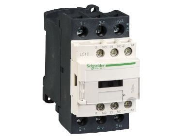 SCHNEIDER ELECTRIC Contactor 18,5kW, 400V AC, 38A vid AC3, 3-polig, 1NO+1NC, styrspänning 24V DC