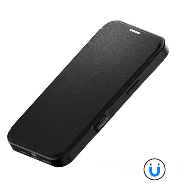 4smarts Urban Pro, Avattava kotelo, Apple, iPhone 17, 16 cm (6.3"), musta, Läpinäkyvä