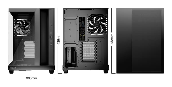 be quiet Light Base 500 PC-kabinett ATX Midi Tower sidepanel i glass svart