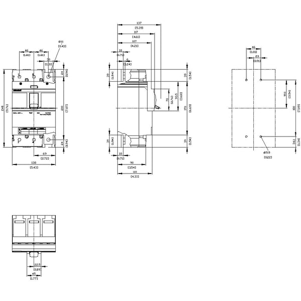 Siemens 3VA5460-0BB31-0AA0, IP40