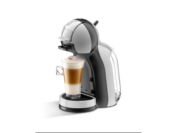 Krups Mini Me KP123, Kapsel kaffemaskine, 0,8 L, Kaffekapsel, 1500 W, Sort, Rustfrit stål