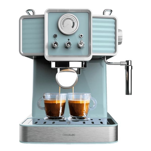 Cecotec 01628, Espressomaskin, 1,5 l, Malat kaffe, 1350 W, Blå