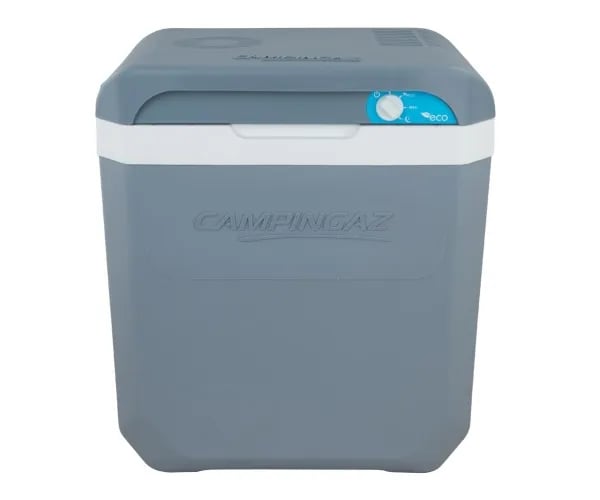 Campingaz Powerbox Plus 28L 12/230V - Kannettava jääkaappi - ulkokäyttöön - leveys: 41 cm - syvyys: 31 cm - korkeus: 47 cm - 28 litraa - E-luokka
