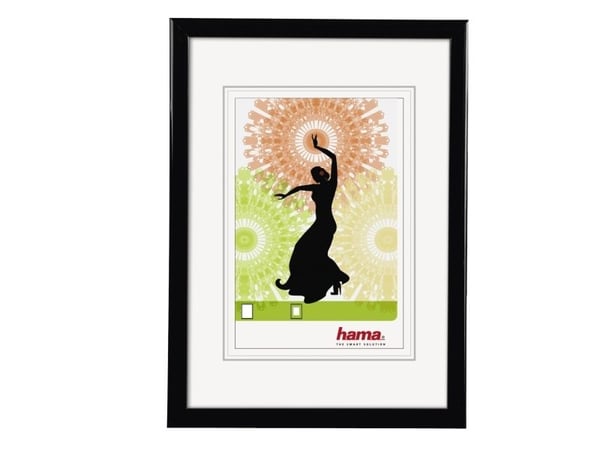 Hama Madrid, Enbildsram, Plast, Svart, 15 x 20 cm, Rektangulär, Reflekterande