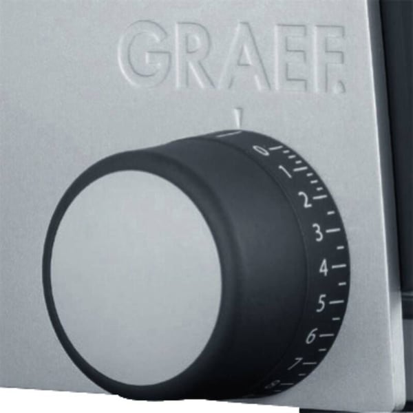 Graef G55, sähköinen, 2 cm, harmaa, metalli, 17 cm, epätasainen